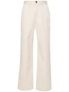 Soeur Alissio Wide-leg Trousers In Bla02 Craie