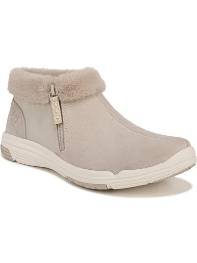 Ryka Anchorage Mid Womens Suede Cold Weather Booties In Beige