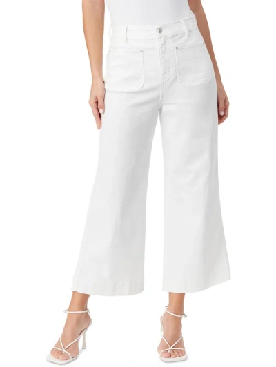 GLORIA VANDERBILT WOMENS HIGH RISE DENIM WIDE LEG JEANS