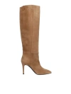 Via Roma 15 Beige Heeled Boot In Brown