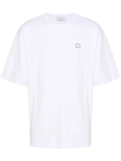 Société Anonyme Patch-detail Organic Cotton T-shirt In White