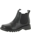 FLY LONDON RIKA WOMENS LEATHER ANKLE CHELSEA BOOTS