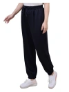 NY COLLECTION PETITES WOMENS CREPE MID RISE JOGGER PANTS
