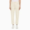 BRUNELLO CUCINELLI BRUNELLO CUCINELLI | REGULAR ÉCRU COTTON TROUSERS