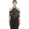 ERDEM ERDEM BLACK ELIN OFF-THE-SHOULDER BLOUSE