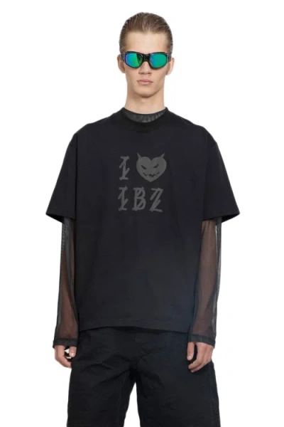 44 Label Group I Love Ibiza Logo-print T-shirt In Black