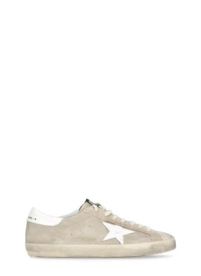 Golden Goose Super Star Suede Sneakers In Beige