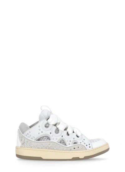 Lanvin Curb Sneakers In White