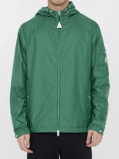 Moncler Etiache Sleeve-pocket Technical Shell Jacket In Green