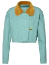 FAY FAY 2 GANCI' TURQUOISE COTTON JACKET