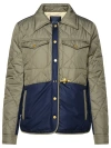 FAY FAY QUILTED GREEN POLYESTER JACKET