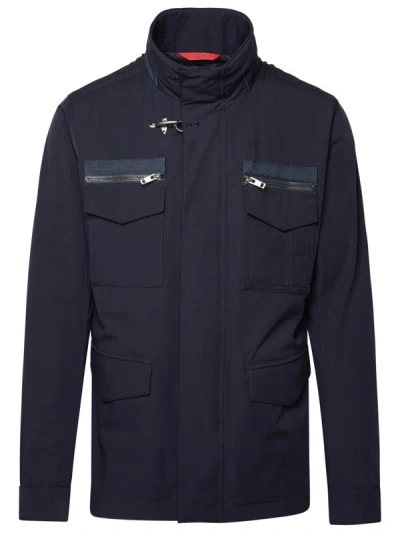 Fay Field Jacket - Sahariana With Hook In Navy