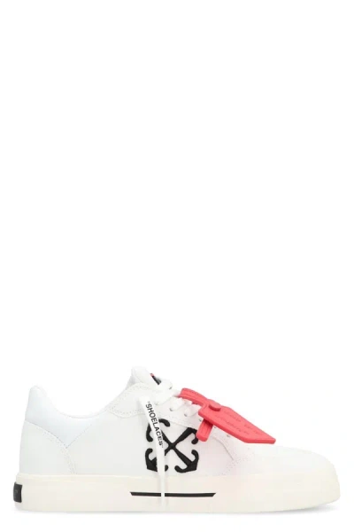Off-white Canvas New Vulcanized Low-top Sneakers In White