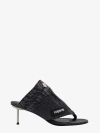 Coperni Sandals Logo Patch Metal Heel Open Toe In Gray