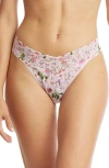 Hanky Panky Printed Signature Lace Original Rise Thong In Multicolor