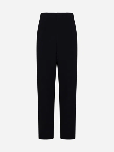 Giorgio Armani Trousers In Dark Navy