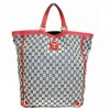 GUCCI GUCCI ABBEY RED CANVAS TOTE BAG (PRE-OWNED)