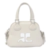 Courrèges Reedition Mini Top Case In Mastic Gray In Grey