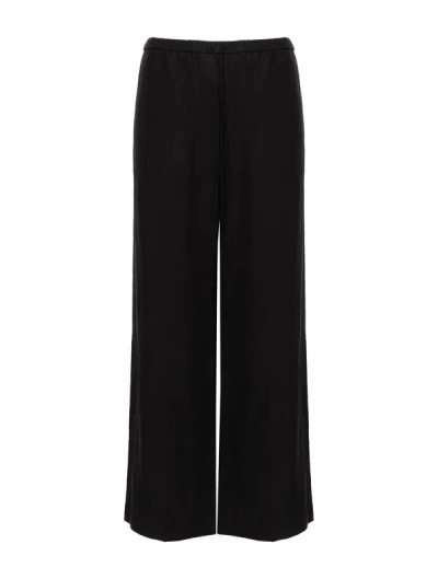 Totême Tally High-waist Wide-leg Trousers In Black