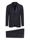 TAGLIATORE THREE-PIECE SINGLE-BREASTED SUIT IN WOOL AND SILK