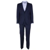 MADE IN ITALY BLUE WOOL VERGINE SUIT