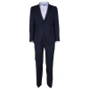 Made In Italy Blue Virgin Wool Men's Suit