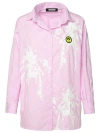 BARROW BARROW PINK COTTON BLEND SHIRT