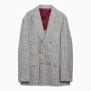BRUNELLO CUCINELLI BRUNELLO CUCINELLI PRINCE OF WALES DOUBLE-BREASTED JACKET