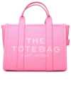 MARC JACOBS MARC JACOBS 'TOTE' MIDI PINK LEATHER BAG