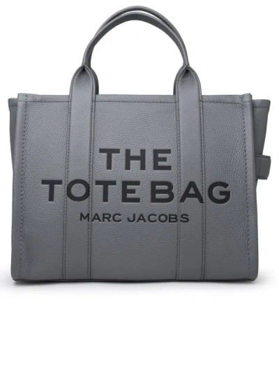 Marc Jacobs Gray Leather Midi Tote Bag In Grey
