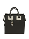 SOPHIE HULME SQUARE ALBION TOTE,BG151LS BLACK