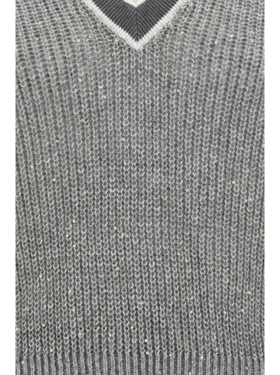 Brunello Cucinelli Grey Linen Vest