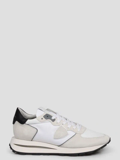 Philippe Model Tropez Haute Trainers In White