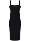 Versace Jeans Couture Midi Dress In Nero