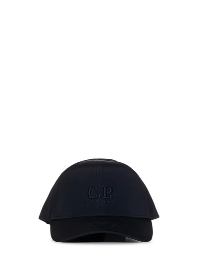 C.p. Company Hat With Logo In Blu