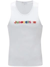 JW ANDERSON J.W. ANDERSON LOGO-EMBROIDERED COTTON TANK TOP