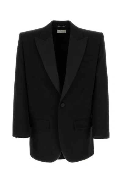 Saint Laurent Tuxedo Jacket In Black  
