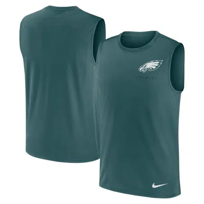 Nike Midnight Green Philadelphia Eagles Muscle Tank Top In Teal