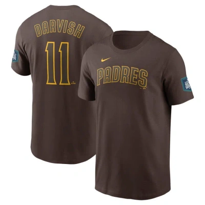 Nike Yu Darvish Brown San Diego Padres 2024 Mlb World Tour Seoul Series Name & Number T-shirt