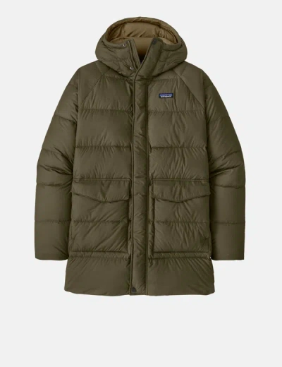 Patagonia Silent Down Parka In Green