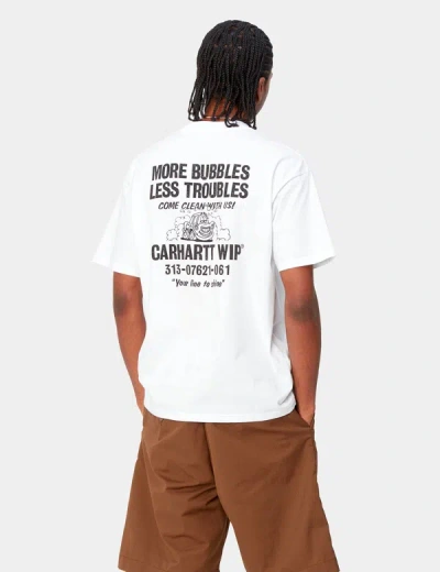 Carhartt -wip Less Troubles T-shirt (loose) In White