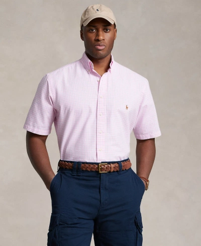 Polo Ralph Lauren Gingham Oxford Shirt In Pink/white