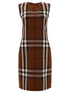Burberry Maci Short Sleeve Dress In Brown
