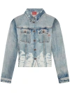 Diesel C-lorelle Denim Jacket In Denim