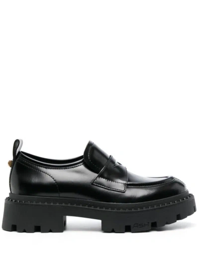 Ash Genialstud01 High Loafers Shoes In Black