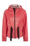 Herno Paradise Pink Lady Bird Laminar Casual Jacket In Fuchsia