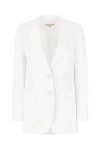 Michael Kors Single-breasted Blazer Jacket In White