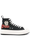 Dsquared2 Betty Boop Berlin Sneakers In Nero