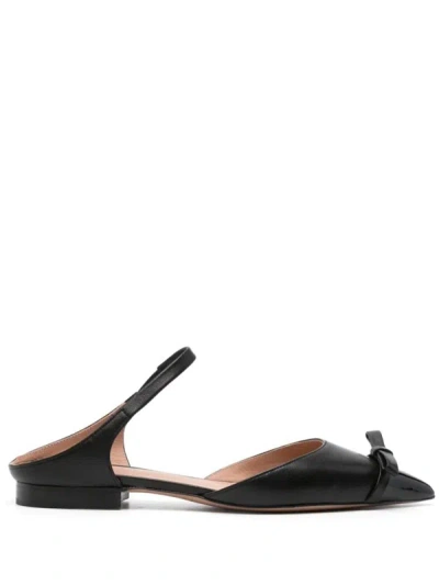 Malone Souliers Blythe 10 Flat Mules Shoes In Black