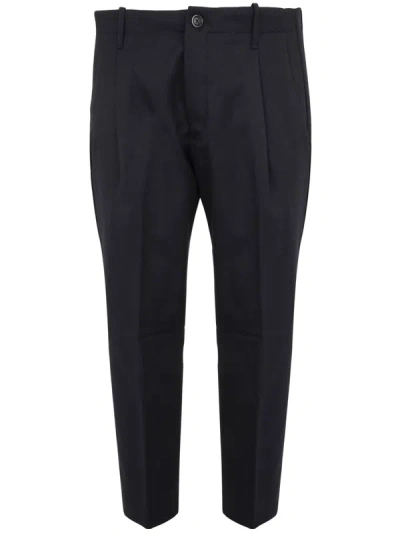 Nine In The Morning Stretch Trousers With Pences In Black